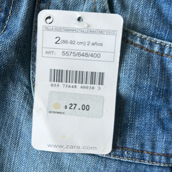 NWT VITAGE GIRLS ZARA DENIM SKIRT - Picture 4 of 5